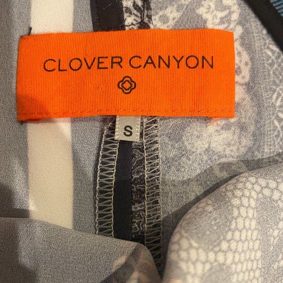 Clover Canyon multi-color sleeveless tank with lace. Size SMALL - Picture 4 of 5